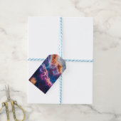 Abstrakte Weltraum-Nebel-Kunst - Farbkosmos Geschenkanhänger (Mit Garn)