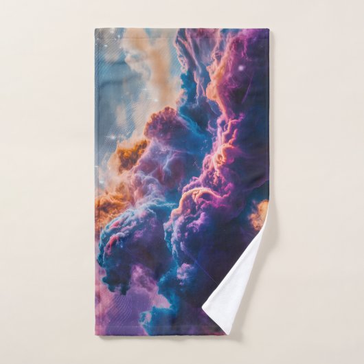 Abstrakte Weltraum-Nebel-Kunst - Farbkosmos Handtuch (Handtuch)