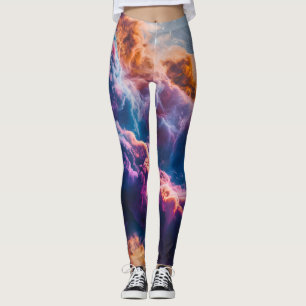 Abstrakte Weltraum-Nebel-Kunst - Farbkosmos Leggings