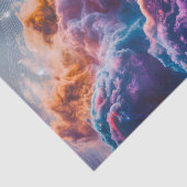 Abstrakte Weltraum-Nebel-Kunst - Farbkosmos Seidenpapier (Ausschnitt)