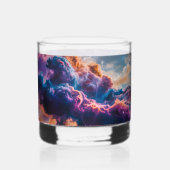 Abstrakte Weltraum-Nebel-Kunst - Farbkosmos Whiskyglas (Rückseite)