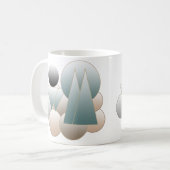 Abstrakte Weltraumkunst futuristisches Planet-Syst Kaffeetasse (Vorderseite Links)