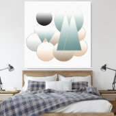 Abstrakte Weltraumkunst futuristisches Planet-Syst Leinwanddruck (Insitu (Schlafzimmer))