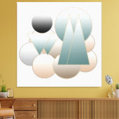 Abstrakte Weltraumkunst futuristisches Planet-Syst Leinwanddruck (Insitu (Wohnzimmer))