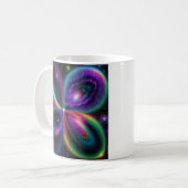 Abstrakte Weltraumkunst Kaffeetasse (Vorderseite Links)