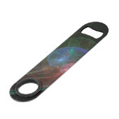 Abstrakte Weltraumwelle Speedflaschenöffner (Rückseite Schrägansicht)