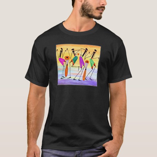 Abstrakte westliche Kunst, Glück T-Shirt (Vorderseite)