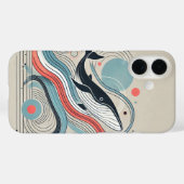 Abstrakte Whale-Interpretation Case-Mate iPhone Hülle (Rückseite (Horizontal))