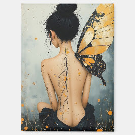 Abstrakte Whimsical-Frau Magnet