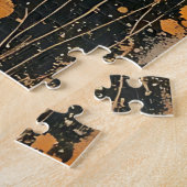 Abstrakte Whimsical Frau und Schmetterling Puzzle (Seite)