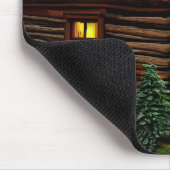 Abstrakte Whimsical Kleine Jagdhütte Mousepad (Ecke)