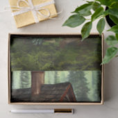 Abstrakte Whimsical Kleine Jagdhütte Seidenpapier (Geschenk)