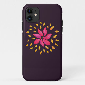 Abstrakte Whimsikfarbene Wasserfarbe Rosa Blume Case-Mate iPhone Hülle