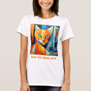 Abstrakte Whiskys: Beste Cat-Mama T-Shirt