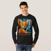 Abstrakte Whiskys: Bester Cat-Vater T-Shirt (Vorne ganz)