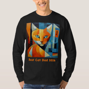 Abstrakte Whiskys: Bester Cat-Vater T-Shirt