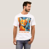 Abstrakte Whiskys: Bester Cat-Vater T-Shirt (Vorne ganz)