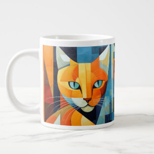 Abstrakte Whiskys: Orange Cat Jumbo-Tasse