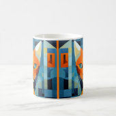 Abstrakte Whiskys: Orange Cat Kaffeetasse (Mittel)