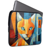 Abstrakte Whiskys: Orange Cat Laptopschutzhülle (Vorne Rechts)