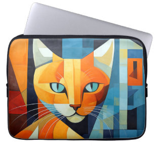Abstrakte Whiskys: Orange Cat Laptopschutzhülle