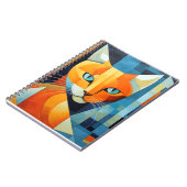 Abstrakte Whiskys: Orange Cat Notizblock (Linke Seite)
