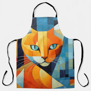 Abstrakte Whiskys: Orange Cat Schürze