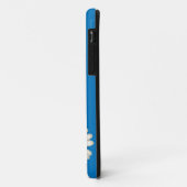 Abstrakte White Daisies auf Blue iPhone 5 Fall Case-Mate iPhone Hülle (Hinten/Links)