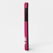 Abstrakte White Daisies auf rosa iPhone 5 Fall Case-Mate iPhone Hülle (Hinten/Links)