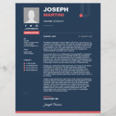 Abstrakte Wiederaufnahme, Lebenslauf + Buchstabe (Rückseite)