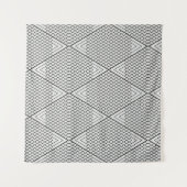 Abstrakte Wiederhollinien Wandteppich (Vorderseite (Horizontal))