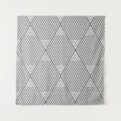 Abstrakte Wiederhollinien Wandteppich (Vorderseite)