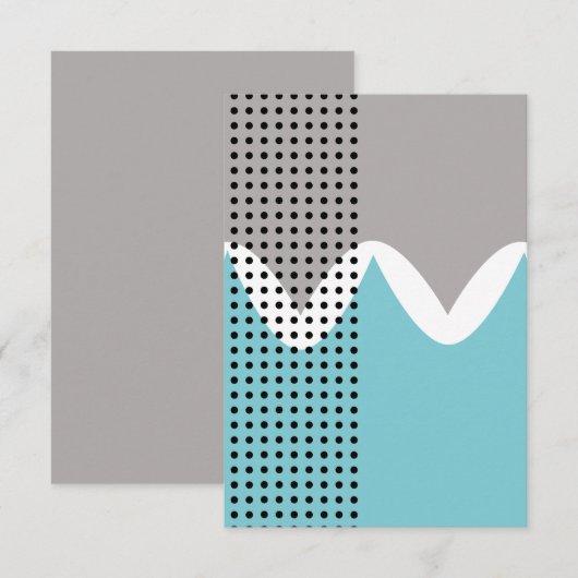 Abstrakte Wiggles Dankeskarte (Vorne/Hinten)