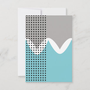 Abstrakte Wiggles Dankeskarte