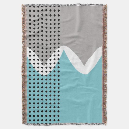 Abstrakte Wiggles Decke (Vorderseite Vertikal)