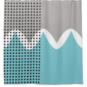 Abstrakte Wiggles Duschvorhang (Vorderseite)