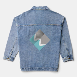 Abstrakte Wiggles Jeansjacke