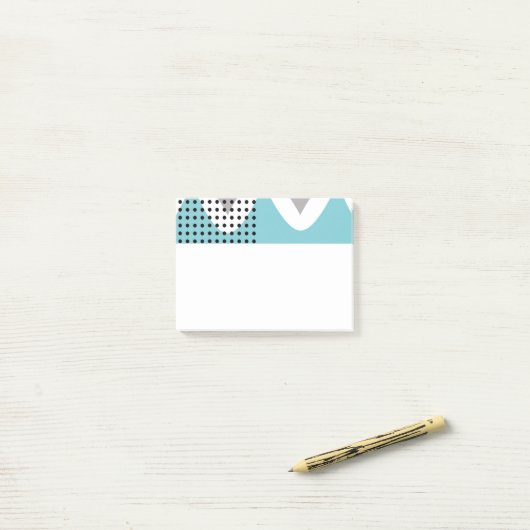 Abstrakte Wiggles Post-it Klebezettel (Auf Schreibtisch)