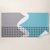 Abstrakte Wiggles Strandtuch (Vorderseite)