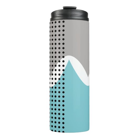 Abstrakte Wiggles Thermosbecher (Vorderseite)