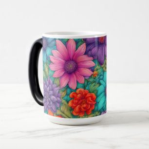 Abstrakte wild lebende Blume #23 - Verwandlungstasse