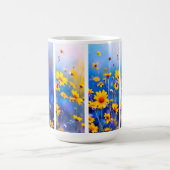 Abstrakte Wildblume Kaffeetasse (Mittel)