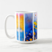 Abstrakte Wildblume Kaffeetasse (Links)