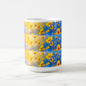 Abstrakte Wildblume Kaffeetasse (Mittel)