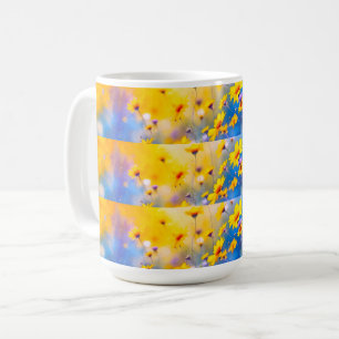 Abstrakte Wildblume Kaffeetasse