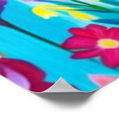 Abstrakte Wildblume Poster (Ecke)
