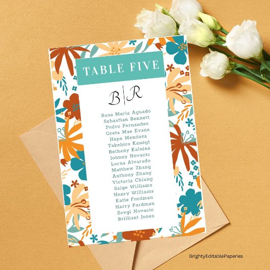 Abstrakte Wildblume von Bloom Retro