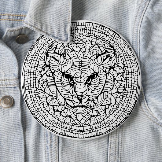 Abstrakte Wildkatze Button (Beispiel)