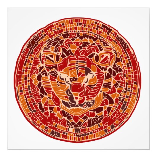 Abstrakte Wildkatze Fotodruck (Vorne)