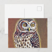 Abstrakte Wildnis-Wälder Postkarte (Vorne/Hinten)